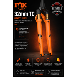 Entretien FOX 32 TC Gravel | Service 200h | Bikemeca Belgique