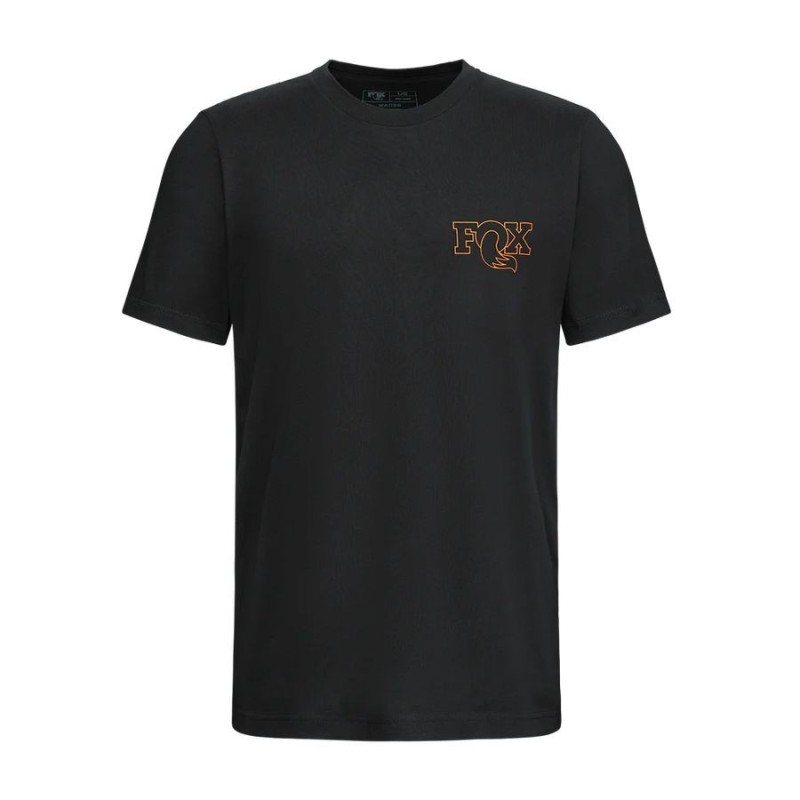 FOX Schematic T-Shirt, black/orange, M